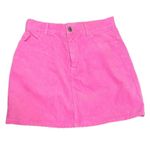 Brandy Melville J. Galt bubblegum mini corduroy mini skirt size small barbiecore Photo 1