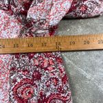 Madewell  Red Floral/Paisley Off-Shoulder Silk top
Size: Small Photo 4