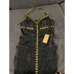 Mandalay Black Rhinestone Flapper Dress Size US 6 Gatsby Party Photo 9