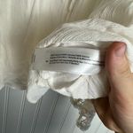 Band of Gypsies White Cropped Peasant Style Top Bell Sleeves, Lace Detail Photo 4