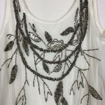 Halogen  Beaded Mesh Tank Top Womens Small Fairy Chic Dressy Elegant Party Glam Photo 2