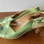 Softspots Shoes Patent Leather Wide Snake Open Toe Shoes Slingback. Size 9.5N Photo 0