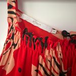 enjoy Crepe Red Floral Dress  Photo 1