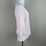 Lulu B Tunic Sweater Top Womens Large Pink Open Knit 3/4 Sleeve Cotton Preshrunk Photo 3