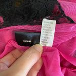 Frederick's of Hollywood Frederick’s of Hollywood Vintage Pink Black Lace Sheer Camisole Tank Top Size XL Photo 5