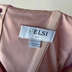 Helsi Embroidered Floral Pink Strapless Lace Up Corset Back Midi Gown‎ Size XL Photo 5