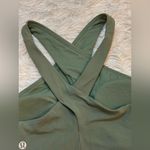 Lululemon  Athletica Green Twill Women’s Wrap- Front Longline Bra Size 6 Photo 8