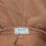 Free People We The  Denim Jeans Skirt Size 27 Brown Button Fly Deconstructed Photo 7