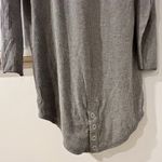 Chaser NWOT Revolve  Size S Gray Rib Henley Shirttail Long Sleeve Tunic Dress Photo 5