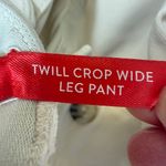 Spanx  Twill Crop Wide Leg Pants Womens SP Small Petite Beige Cream Pull On Photo 5