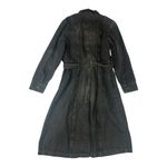 Mudd Jeans size large vintage dark Denim Jacket trench black y2k 90s Photo 2