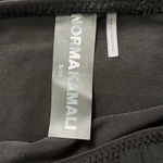 Norma Kamali  Diana Crop Top‎ S Black One Shoulder Ruched Asymmetrical Draped Photo 4