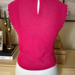 The Kooples  Romantic Mixed Knit Crop Top In Pink Size Medium Photo 0