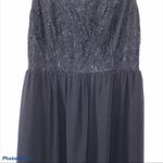 Enfocus Studio Navy Blue High-Low Chiffon Midi Dress Size 4 Photo 4