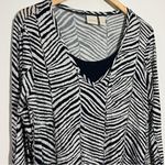 Zebra Two-In-One Top Size Medium Chico's Size 1 Photo 4