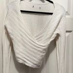 Hollister  White Cozy Ribbed Knit Sweater Photo 0