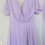 David's Bridal AW Ginny Bridesmaid Prom Formal Special Occasion Wedding Guest Dress, 6, Purple Photo 3