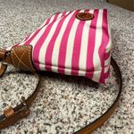 Dooney & Bourke Women's Pink White Striped Crossbody Bag Casual Photo 7