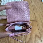 Guess Mini Satchel Crossbody Bag Y2K Top Handle Pink Croc Embossed Small Photo 8