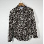 Birds Of Paradis Trovata Floral Corduroy Button Down Top Size XS Pintuck… Photo 0