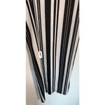 New York & Co Stretch Striped Wide Leg Trouser Pant Black Size 6 Photo 7