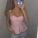 ZARA  Striped Poplin Top Photo 0