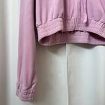 Forever 21 F21 Kawaii Pastel Lilac Purple Semi Crop Velour Y2K Hoodie Sweatshirt Size Large Photo 1