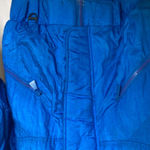 Vintage Downhill Racer Blue Nylon Ski Jacket Sz Sm Women’s Zipper Velcro Photo 2