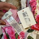 River Island  Floral Cut Out One Piece Swimsuit White Pink 12 Photo 5