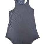 Frank & Eileen Tee Lab Long Layering Scoop Neck Grey Tank Top Small Photo 2