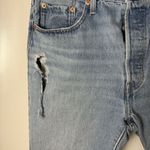 Levi's  501 S Skinny Jeans Women size 32 Premium Denim Distressed Photo 5