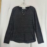 Soul Cycle Long Sleeve 3 Button Shirt Workout Womens Medium Grey Photo 0