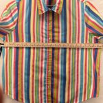 Blair Rainbow Womens Button Up Shirt Size L Striped Business Office‎ Professional Photo 11
