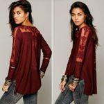 Free People Romantics Long Sleeve Lace Embroidered neckline, back & arms Size XS Photo 1