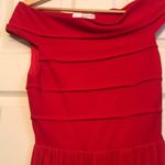 Rare London  Modest Bardot Maxi Dress - Red Photo 3