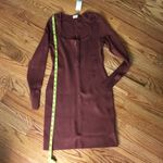 Abercrombie & Fitch Abercrombie Brown Knit Long Sleeve Dress NWT Photo 5