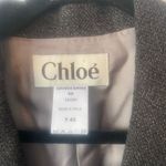 Chloé Chloe Vintage 100% Wool Dark Grey Blazer Size 40‎ Photo 3