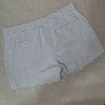 Banana Republic  White Pinstripe Chambray Sailor Pique Shorts Size 14 Photo 4