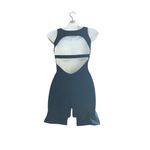 Buffbunny Collection Buff Bunny Navy and Black Heathered Romper Photo 3