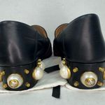 Gucci  Peyton GG Pearl Loafer Pumps EU 35 1/2 US 5.5 Black Leather Block Heel. Photo 6