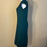 Mossimo Forest Green Cap Sleeve Sheath Dress with Black Trim Zip Back XS Photo 1