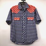 Vintage Handmade Square Dance Outfit Matching Mens Womens Used 3 Piece Red Photo 6