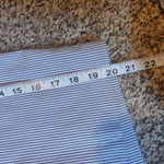 EP Pro Golf Shorts Striped Blue White Button Accent Size 10 Photo 4