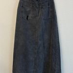 Free People FP We The Free Maxi Denim Skirt Middle Slide Raw Hem Women’s 28 Photo 2