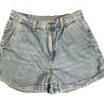 American Eagle  Mom Shorts‎ Sz 2 Stretch Denim Distressed Cuffed Festival Hippie Photo 0