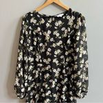 Emory park ASOS  Dark Ditzy Floral Print Maxi Dress Size Large Long Sleeve Photo 1