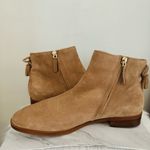 Kate Spade  Sadie Side Zip Tasseled Ankle Suede Boots, ‎ Almond, Size 9.5, NWOB Photo 7