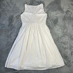 J.Crew Sleeveless V-Neck Cecilia Fit & Flare Dress Size 8 Pleat Preppy Easter Photo 0