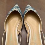 Betsey Johnson Vance Floral Blue White Slingback Rhinestone Ballet Flats Size 10 Photo 5