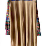 Greylin Beige and Multicolor Long Sleeve Dress Photo 0